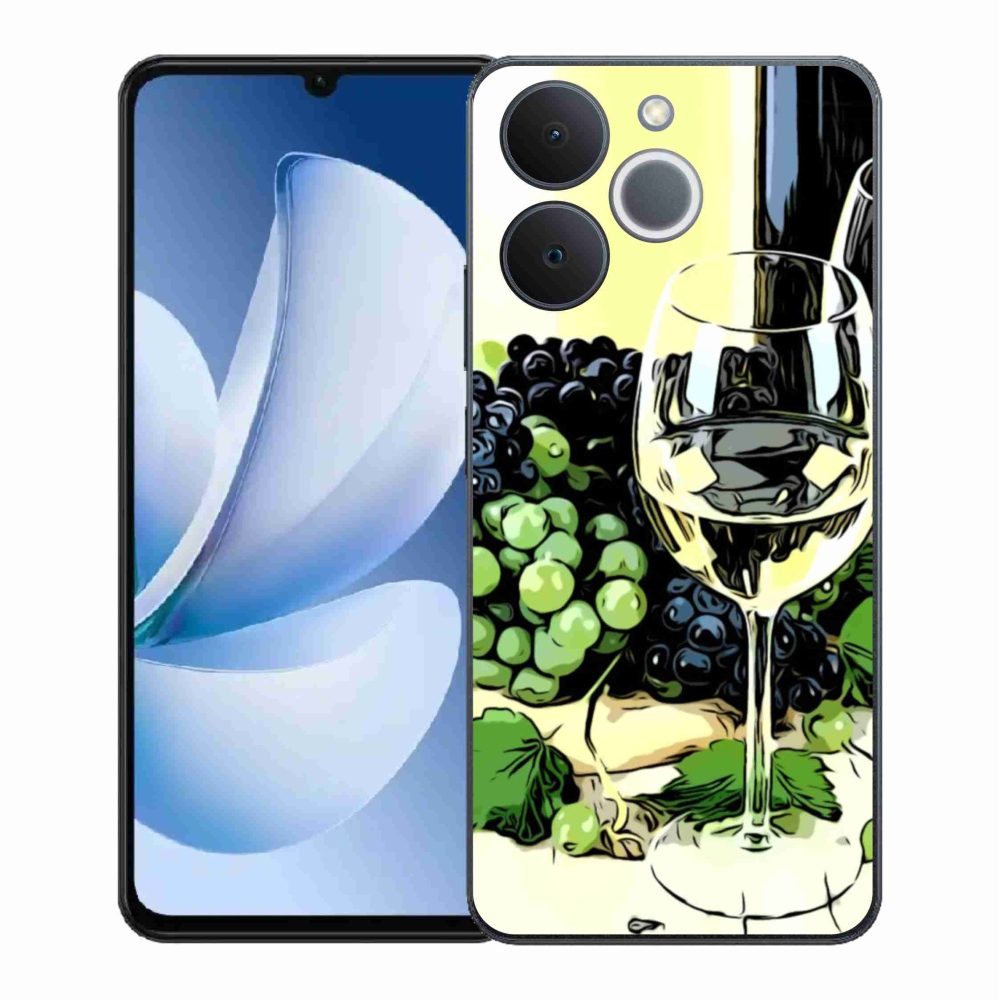 Zselés borítás mmCase a Realme Note 70T készülékhez - borospohár