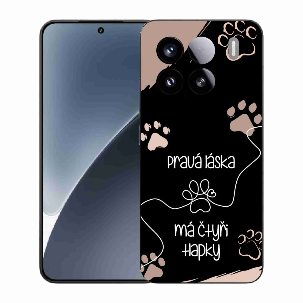 Gél borító mmCase a Xiaomi 15-hez - kutya motívum 1 fekete háttérrel