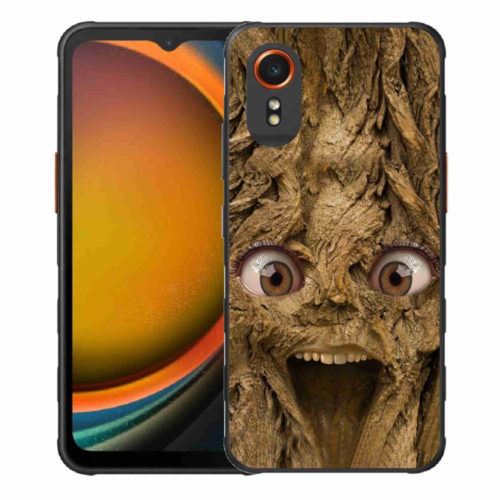 Gél borítás mmCase Samsung Galaxy Xcover 7 készülékhez - vidám fa szemekkel