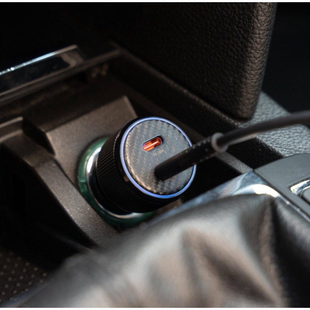 Swissten CL adapter 2x USB-C PD, 20W - fekete