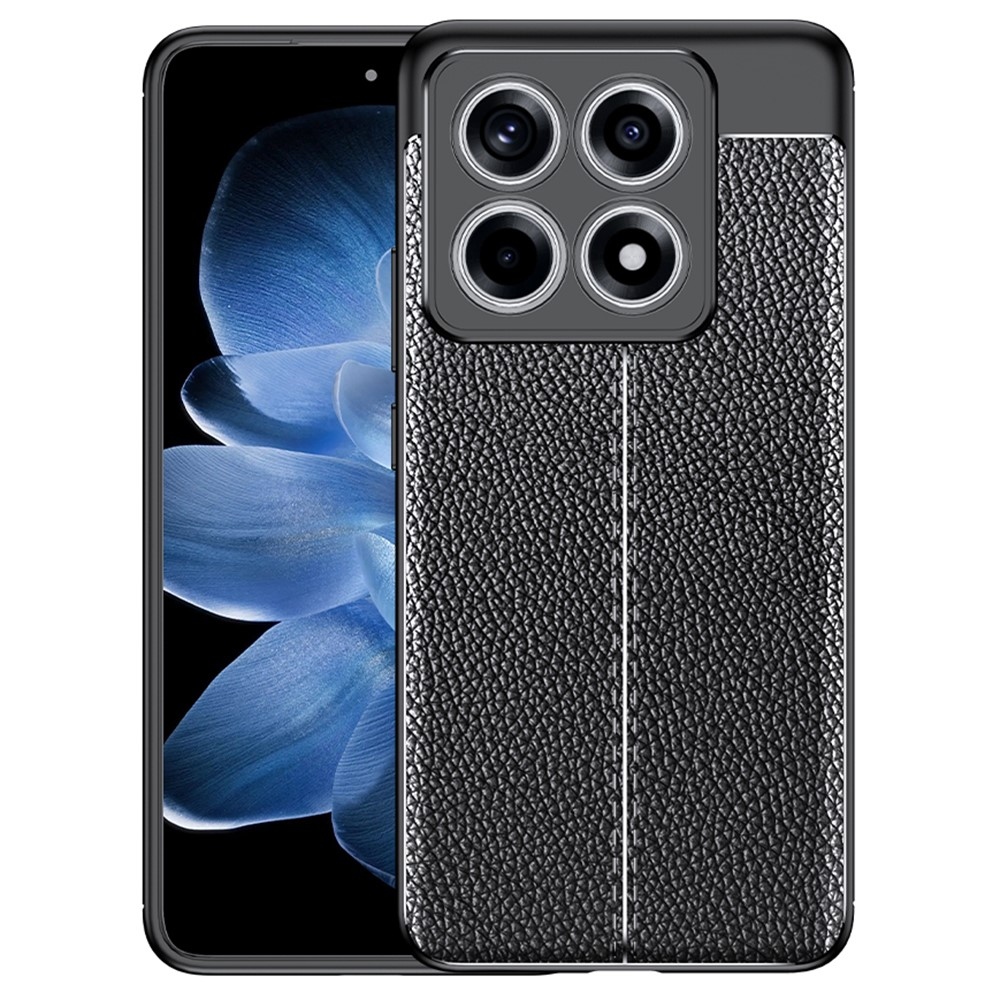 Litchi tartós zselés tok Xiaomi 14T Pro - fekete