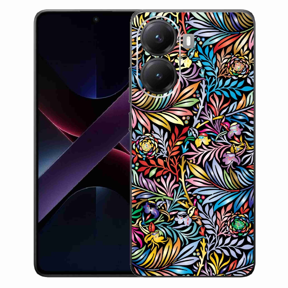 Gél borító mmCase a Xiaomi Poco X7 Pro 5G számára - virágok 5