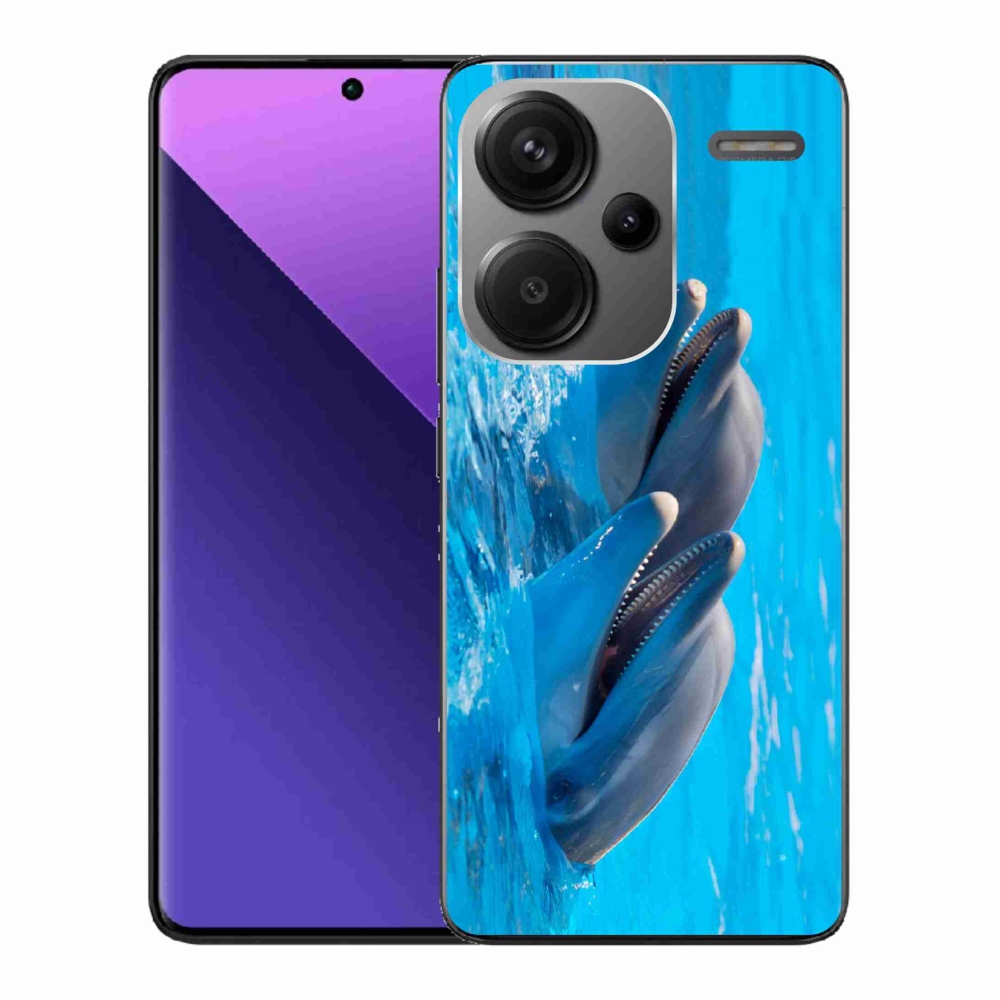 Gél borítás mmCase a Xiaomi Redmi Note 13 Pro+ 5G számára - delfinek