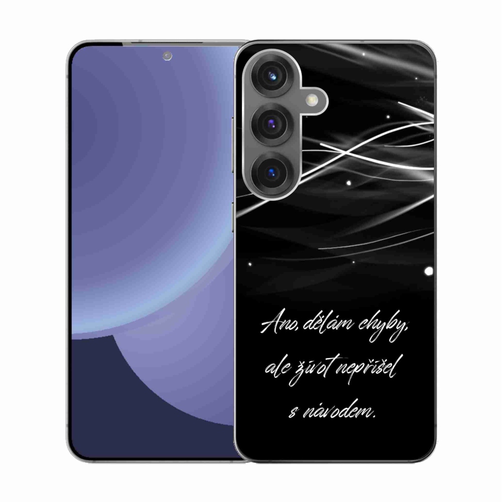 Gél borító mmCase Samsung Galaxy S25 - idézem fekete háttérrel