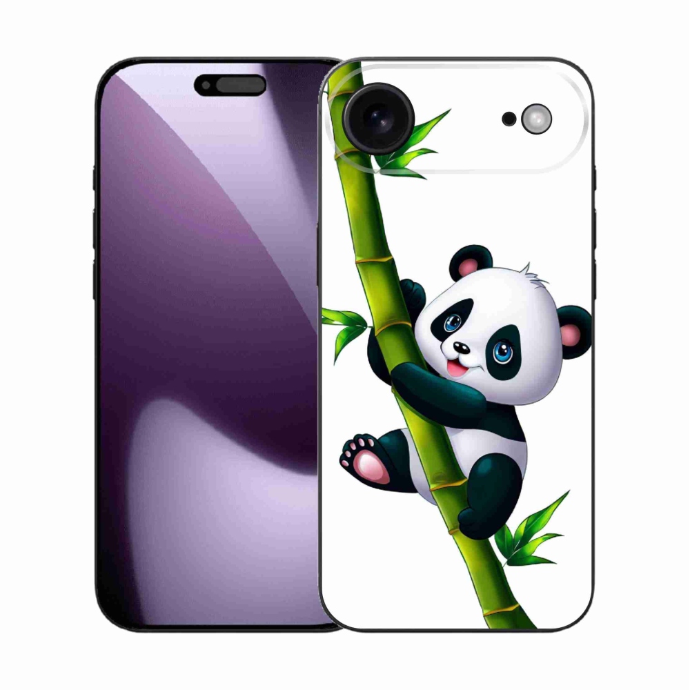 Zselés borítás mmCase iPhone 17 Air készülékhez - panda bambuszon