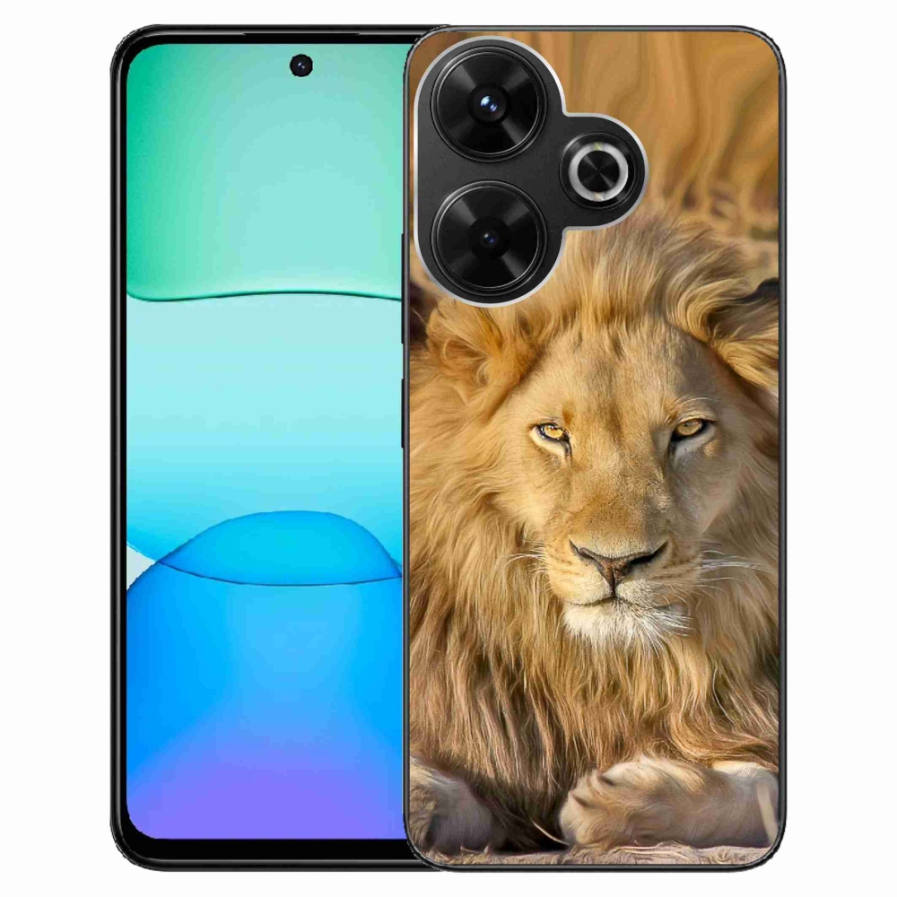 Gél borítás mmCase a Xiaomi Redmi 13 4G/Poco M6 4G - Lion 2 számára