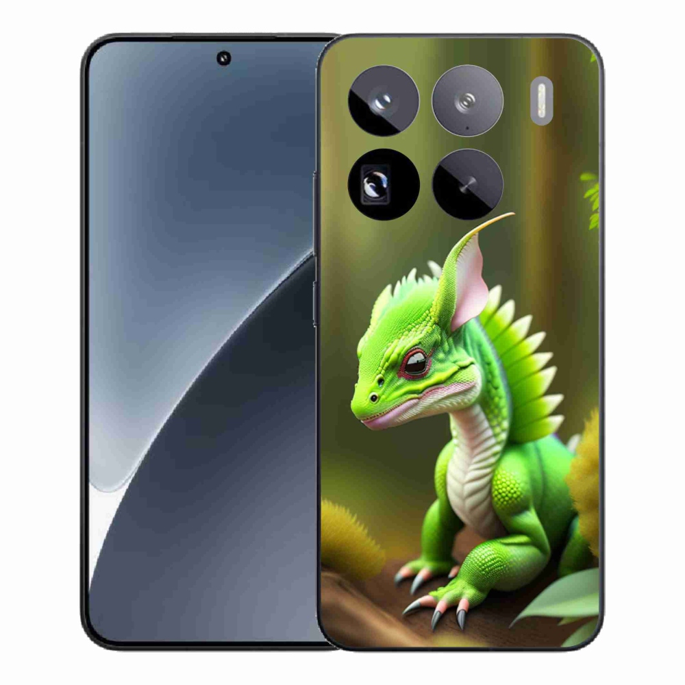 Gél borítás mmCase a Xiaomi 15 Pro-hoz - zöld sárkány