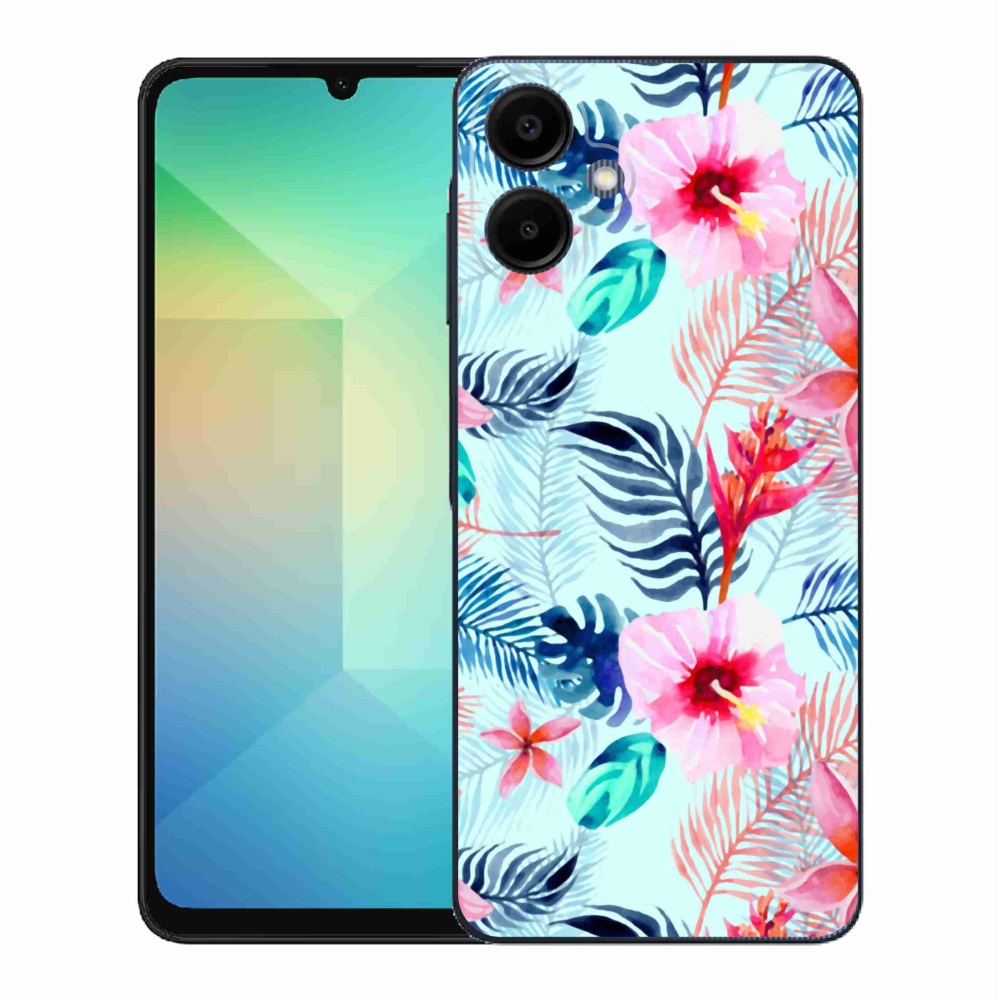 Gél borítás mmCase Samsung Galaxy A06 4G - virágokhoz