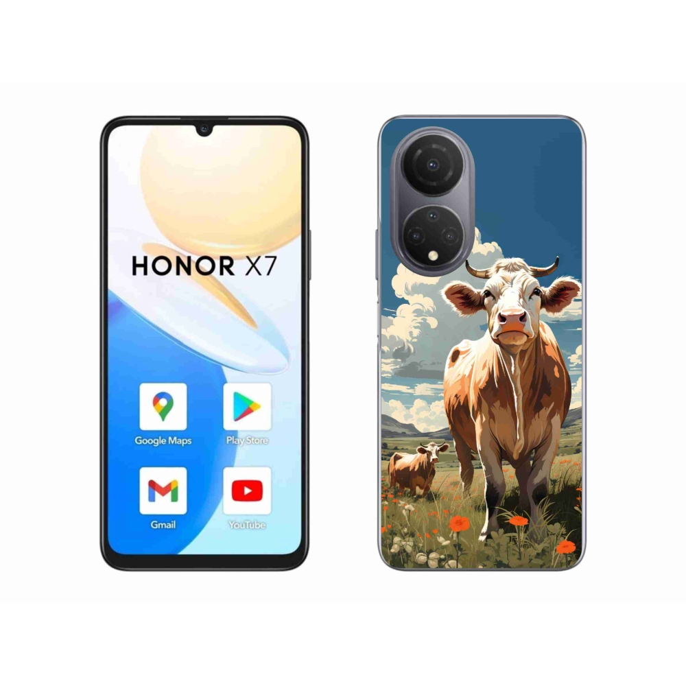Zselés borítás mmCase a Honor X7-hez - tehenek a réten
