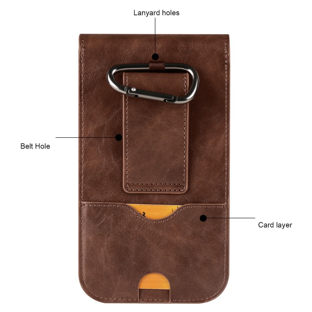 Univerzális övtáska 6,7 hüvelykig terjedő telefonokhoz - barna színű
