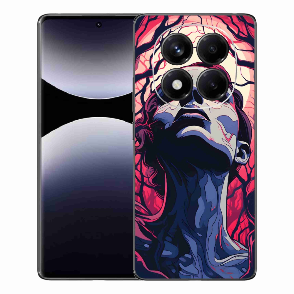 Gél borítás mmCase a Xiaomi Redmi Note 14 Pro számára - absztrakt arc