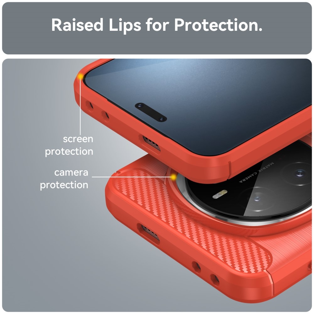 Szénálló zselés tok a Honor Magic 7 Pro 5G készülékhez - piros