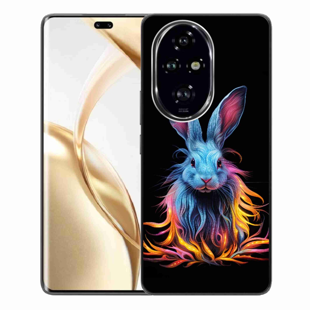 Zselés borítás mmCase a Honor 200 Pro 5G készülékhez - absztrakt nyúl