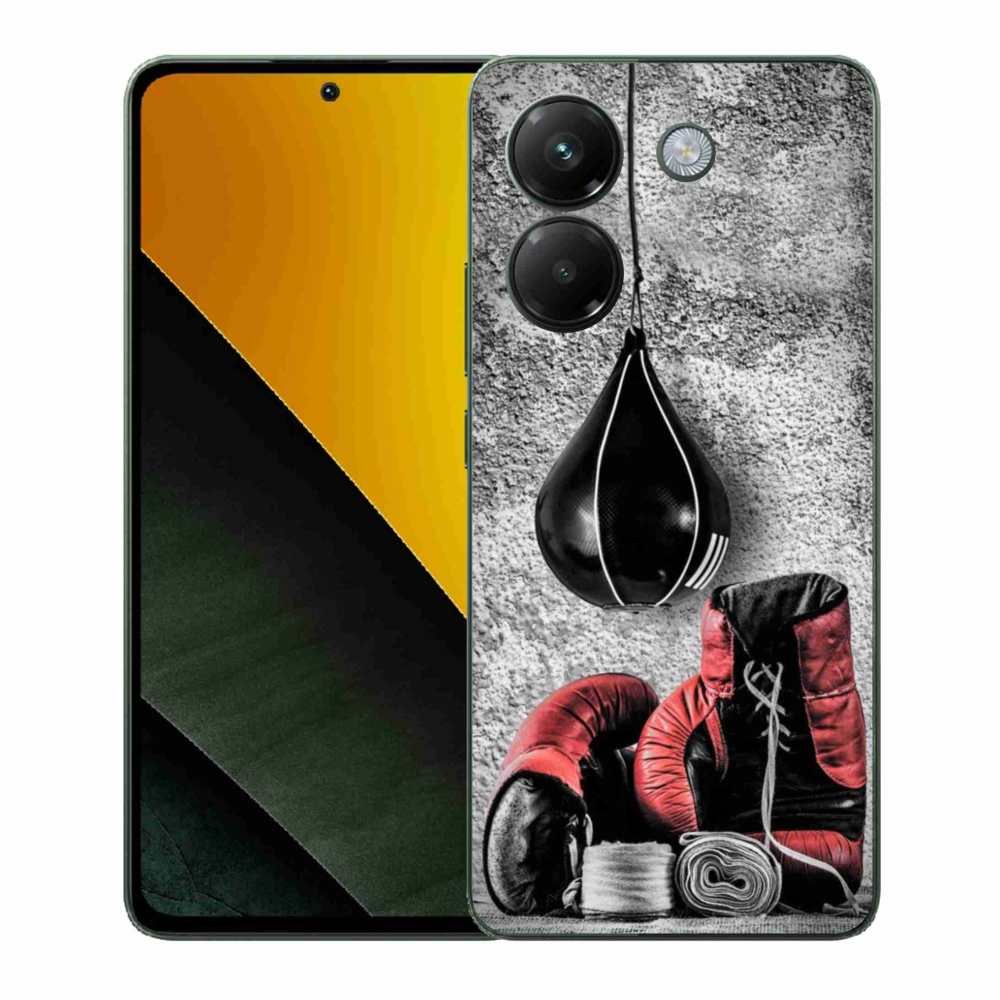 Gélburkolat mmCase a Xiaomi Poco M7 Pro 5G számára - bokszzsák és kesztyűk