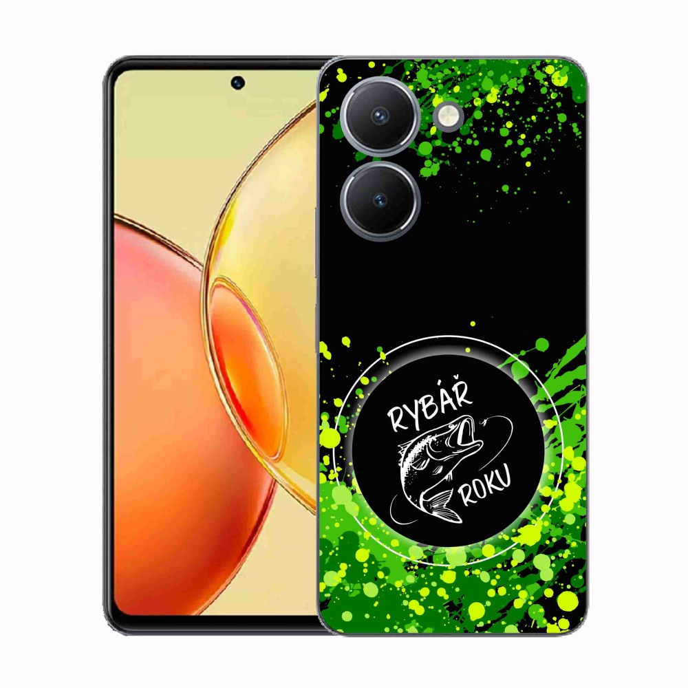 Gél borító mmCase a Vivo Y36-on - az év halászának fekete háttere