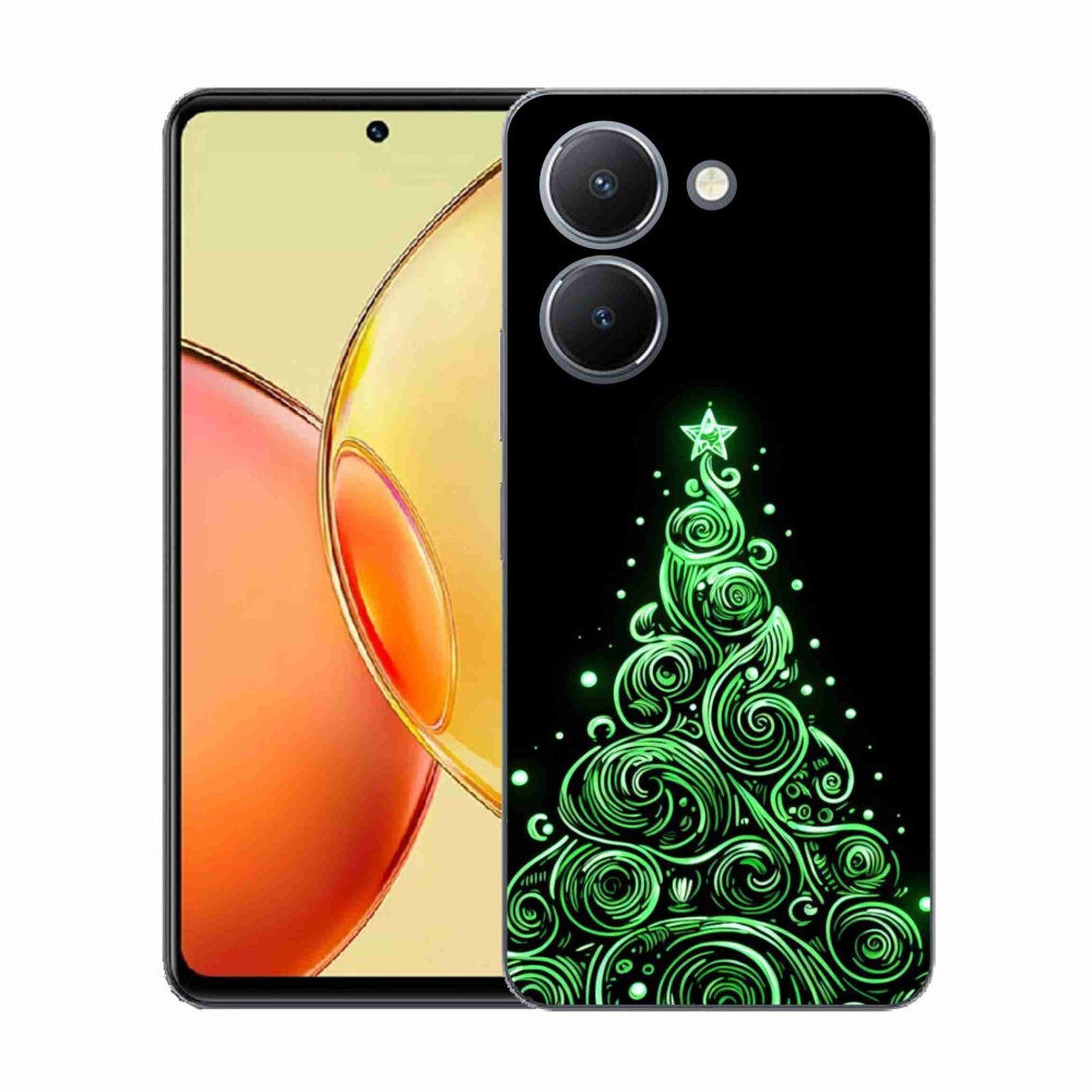 Gél borítás mmCase a Vivo Y36-hoz - neon karácsonyfa 3