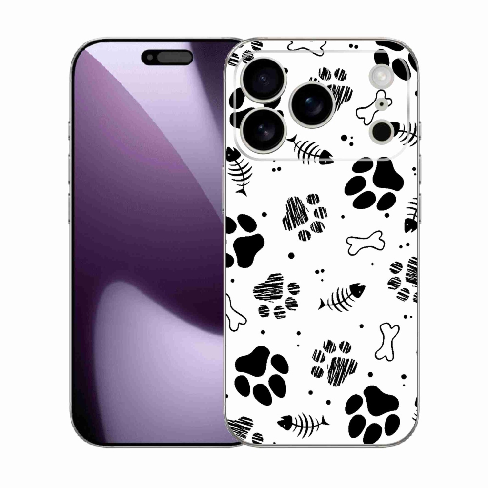 Zselés borítás mmCase iPhone 17 Pro készülékhez - kutyamancsok 1