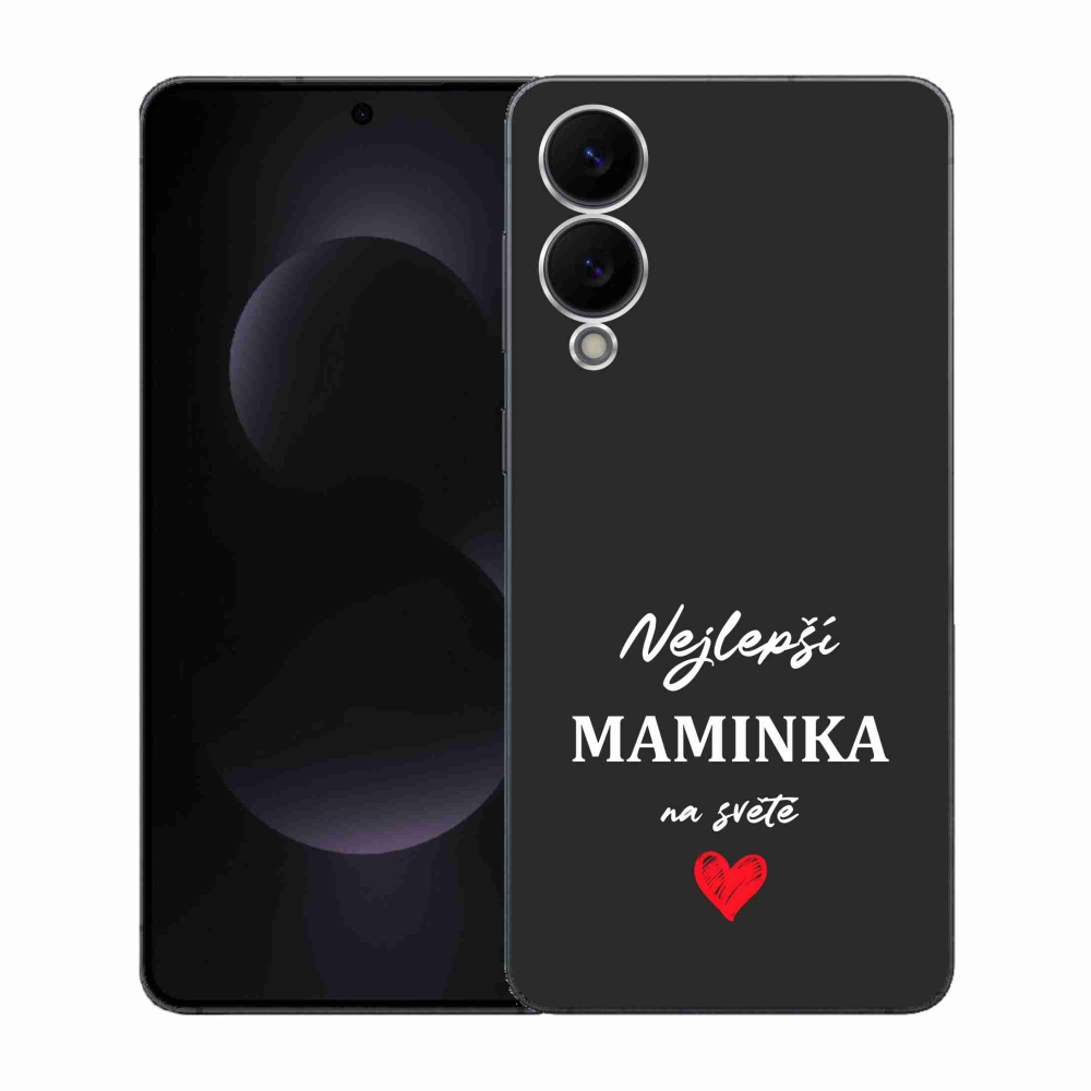 Gél borítás mmCase Samsung Galaxy S25 Edge - legjobb anya 1 fekete háttér