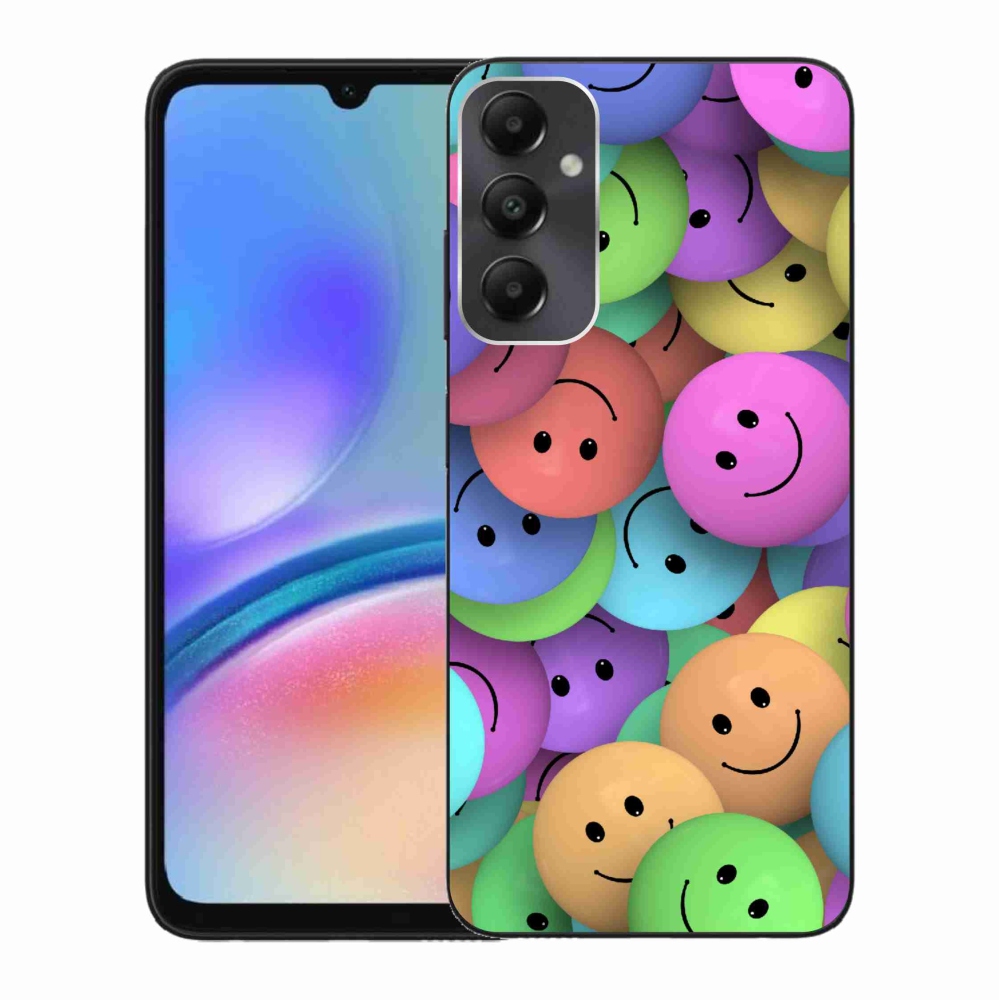 Gél borítás mmCase Samsung Galaxy A05s készülékhez - színes smiley-k