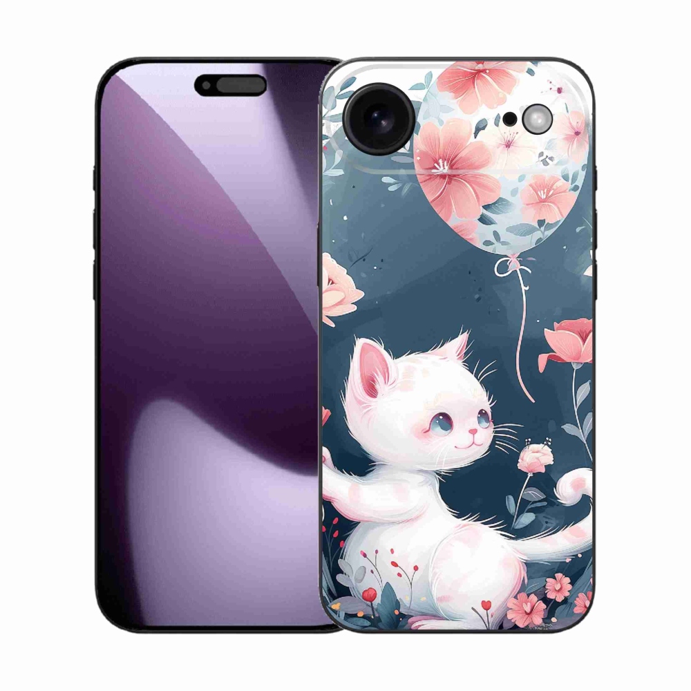 Gél borítás mmCase iPhone 17 Air készülékhez - cica lufival