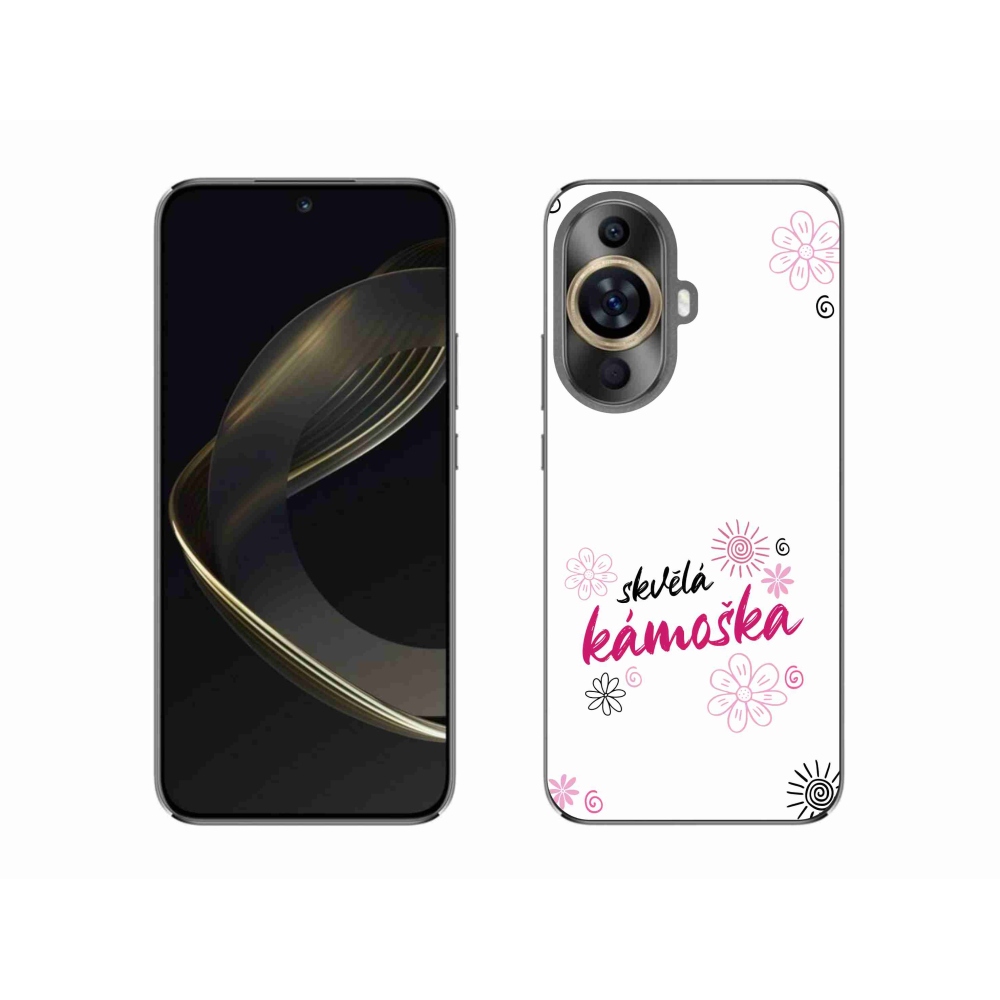 Gél borító mmCase a Huawei Nova 11-en - nagyszerű haver fehér háttérrel