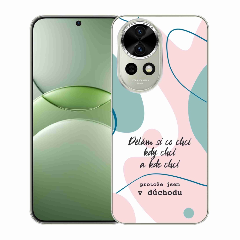 Gél borító mmCase a Huawei Nova 13 5G készülékhez - vicces szöveg 10 fehér háttér