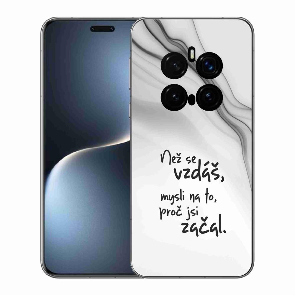 Gél borítás mmCase a Honor Magic 7 Pro 5G készülékhez - Idézet 2 fehér háttér