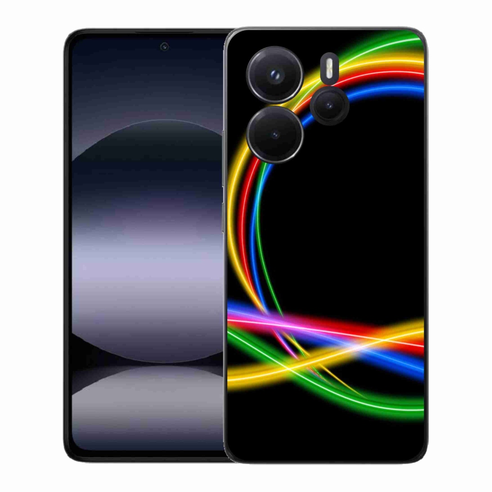 Gél borítás mmCase a Xiaomi Redmi Note 14-hez - neon körök