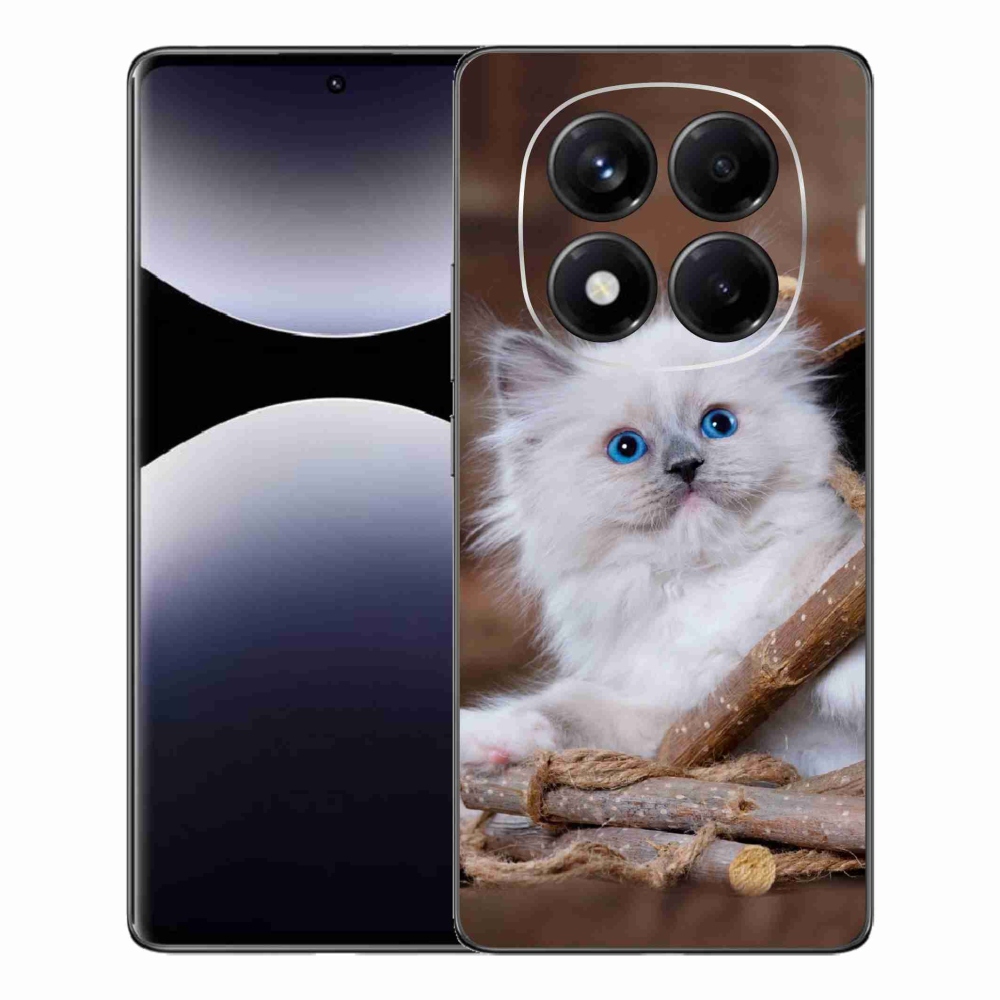 Gél borítás mmCase a Xiaomi Redmi Note 14 Pro készülékhez - fehér cica