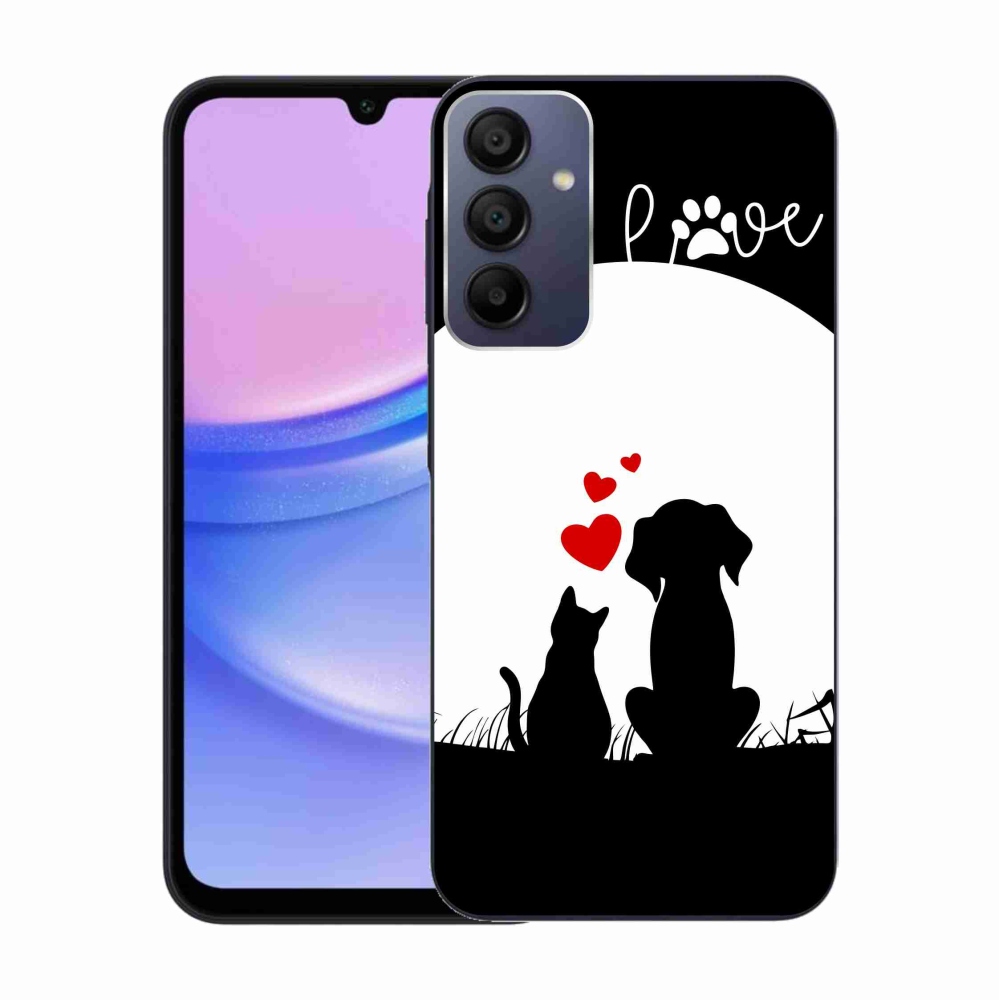 Gél tok mmCase a Samsung Galaxy A15 4G/5G készülékhez - állati szeretet
