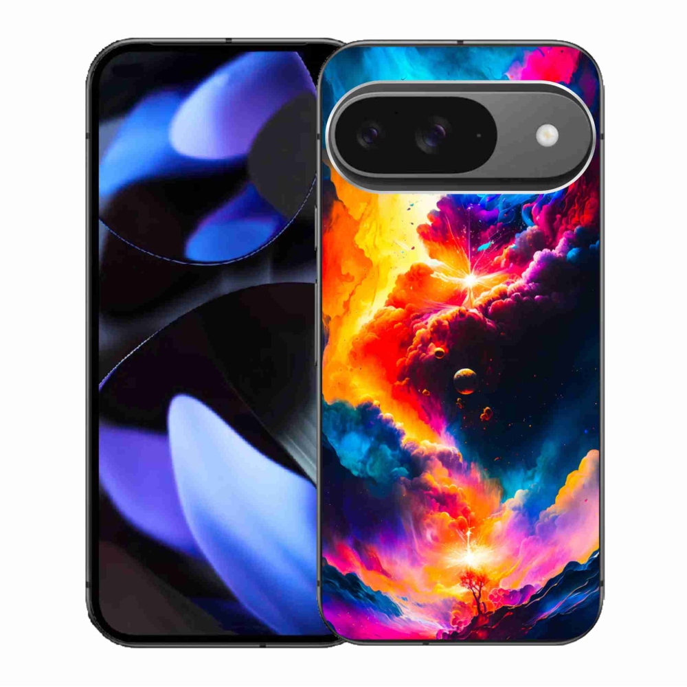 Zselés borítás mmCase a Google Pixel 9/9 Pro számára - absztrakt motívum