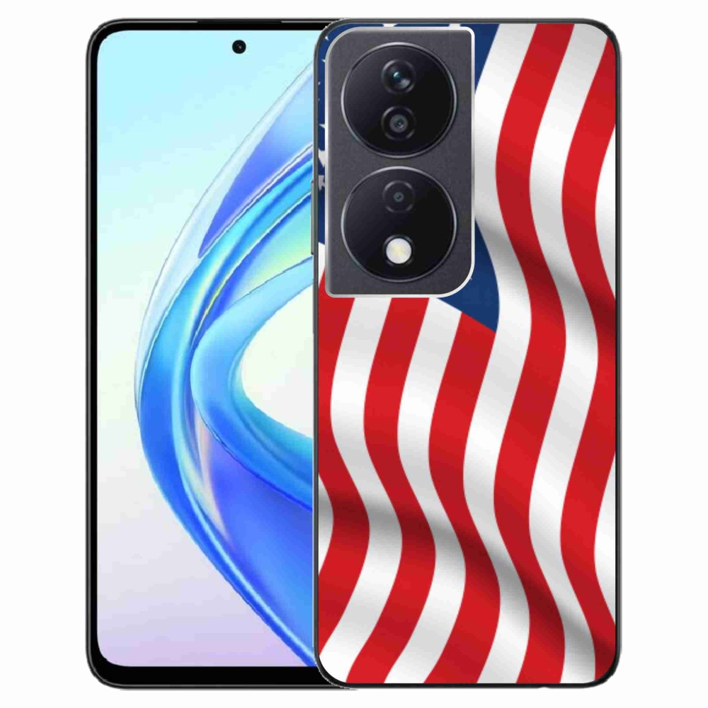 Zselés borítás mmCase a Honor X7b/Honor 90 Smart készülékhez - amerikai zászló