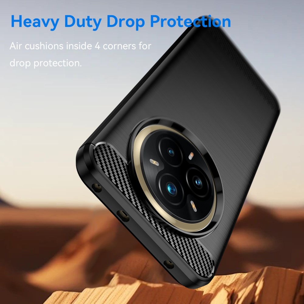 Szénálló zselés tok a Realme 14 Pro+ 5G készülékhez - fekete