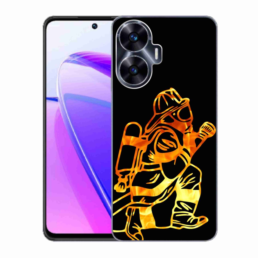 Gél borítás mmCase a Realme C55 készülékhez - tűzoltó 1