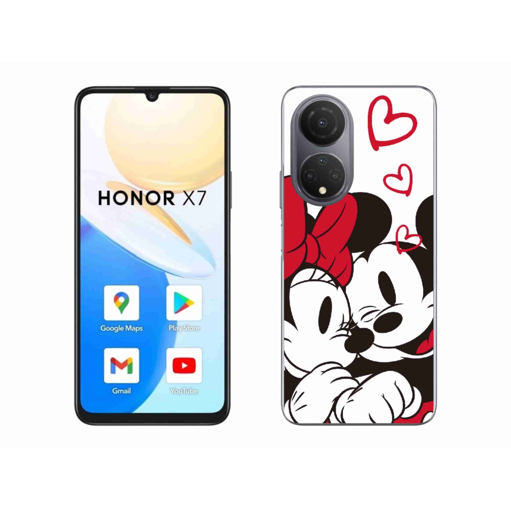 Zselés borítás mmCase a Honor X7-hez - minnie és mickey