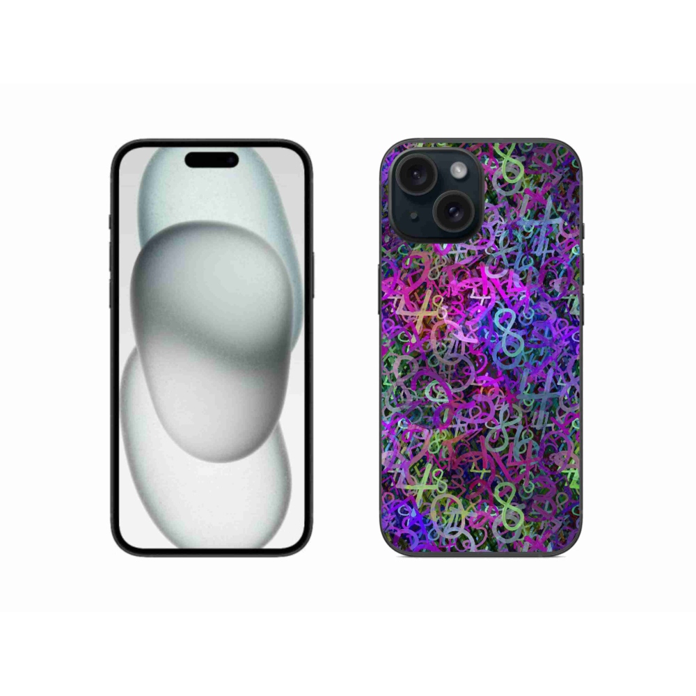 Gél borítás mmCase iPhone 15 - absztrakt motívum 25