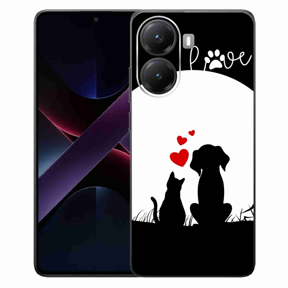 Gél borítás mmCase a Xiaomi Poco X7 Pro 5G számára - állati szeretet