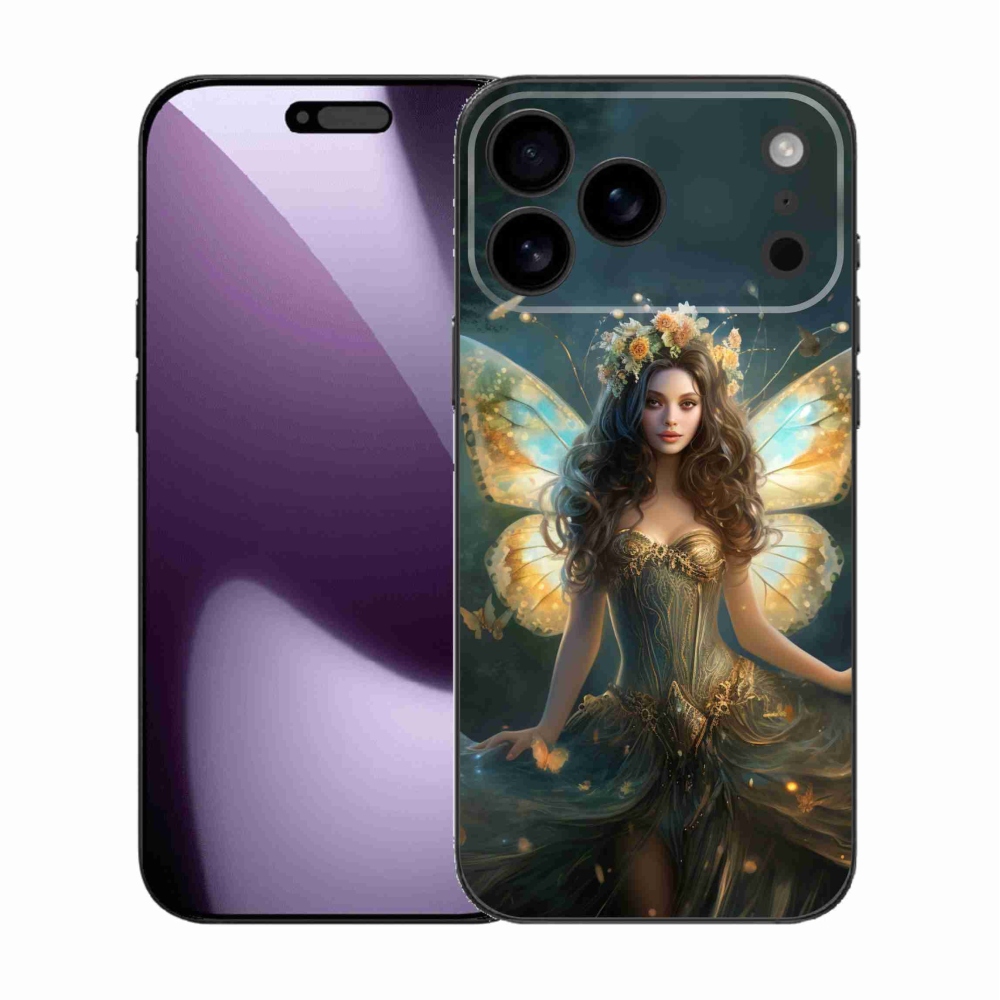 Zselés borítás mmCase iPhone 17 Pro Max készülékhez - pillangó nő