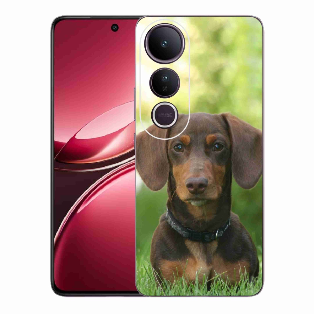 Zselés borítás mmCase a Vivo V50 Lite 4G/5G készülékhez - barna tacskó