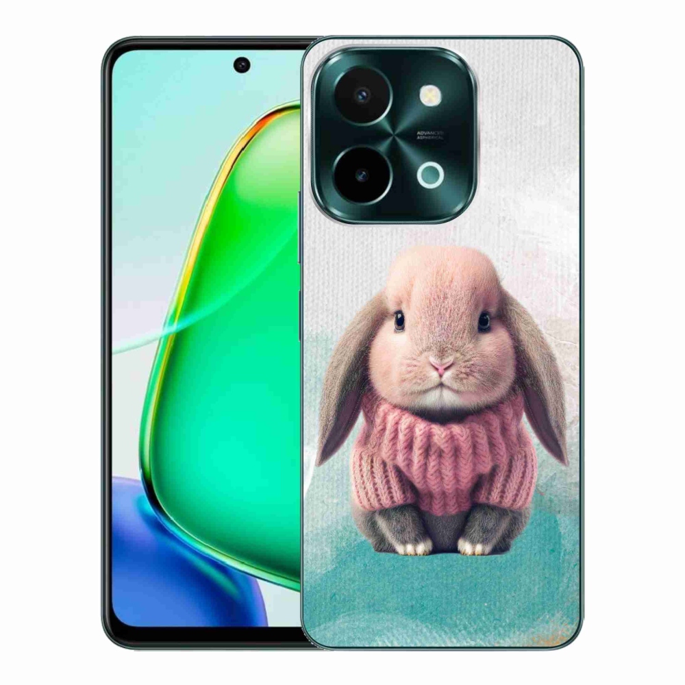 Zselés borítás mmCase a Vivo Y28-hoz - nyúl pulóverben