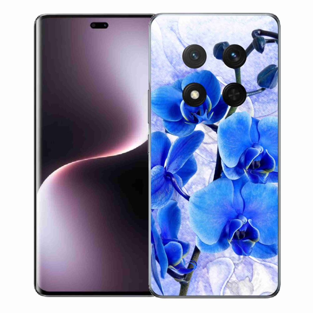 Gél borító mmCase a Honor Magic 7 Lite 5G készülékhez - kék virágok