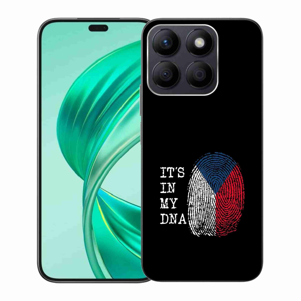 Zselés borítás mmCase a Honor X8b készülékhez - zászlós ujjlenyomat fekete háttérrel