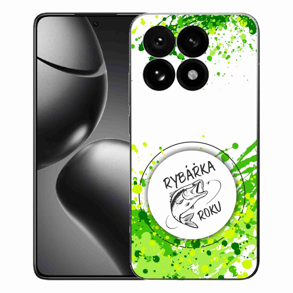 Gél borító mmCase a Xiaomi 15T-hez - az év halászának fehér háttere