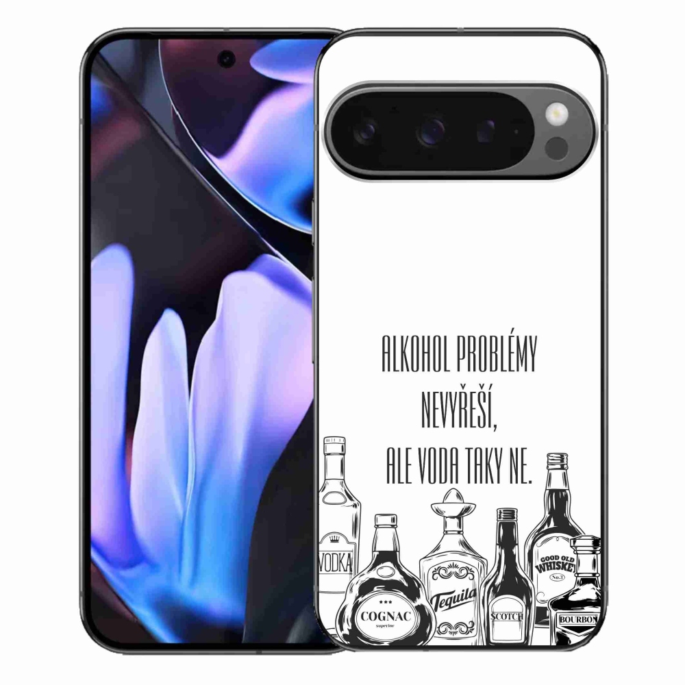 Gél borítás mmCase a Google Pixel 9 Pro XL-hez - vicces szöveg fehér háttérrel