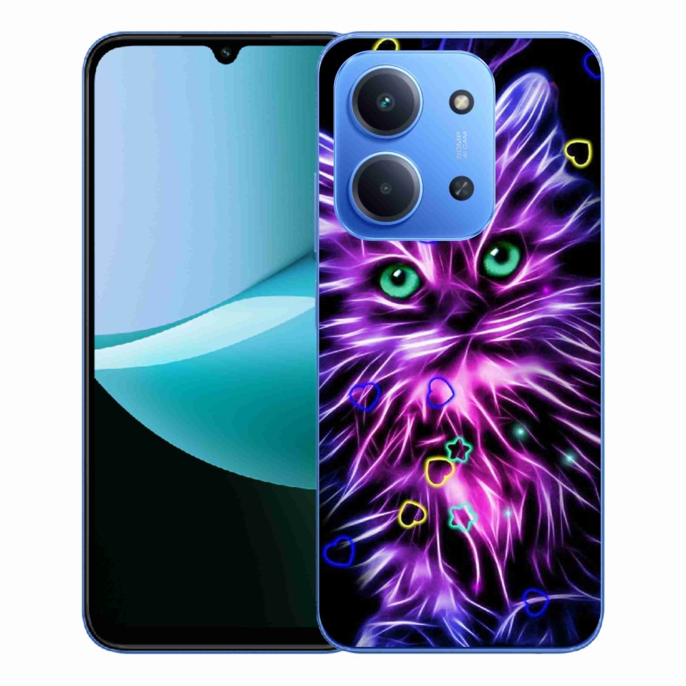 Gél borítás mmCase a Xiaomi Redmi 15C 4G/5G (173mm) - absztrakt macska