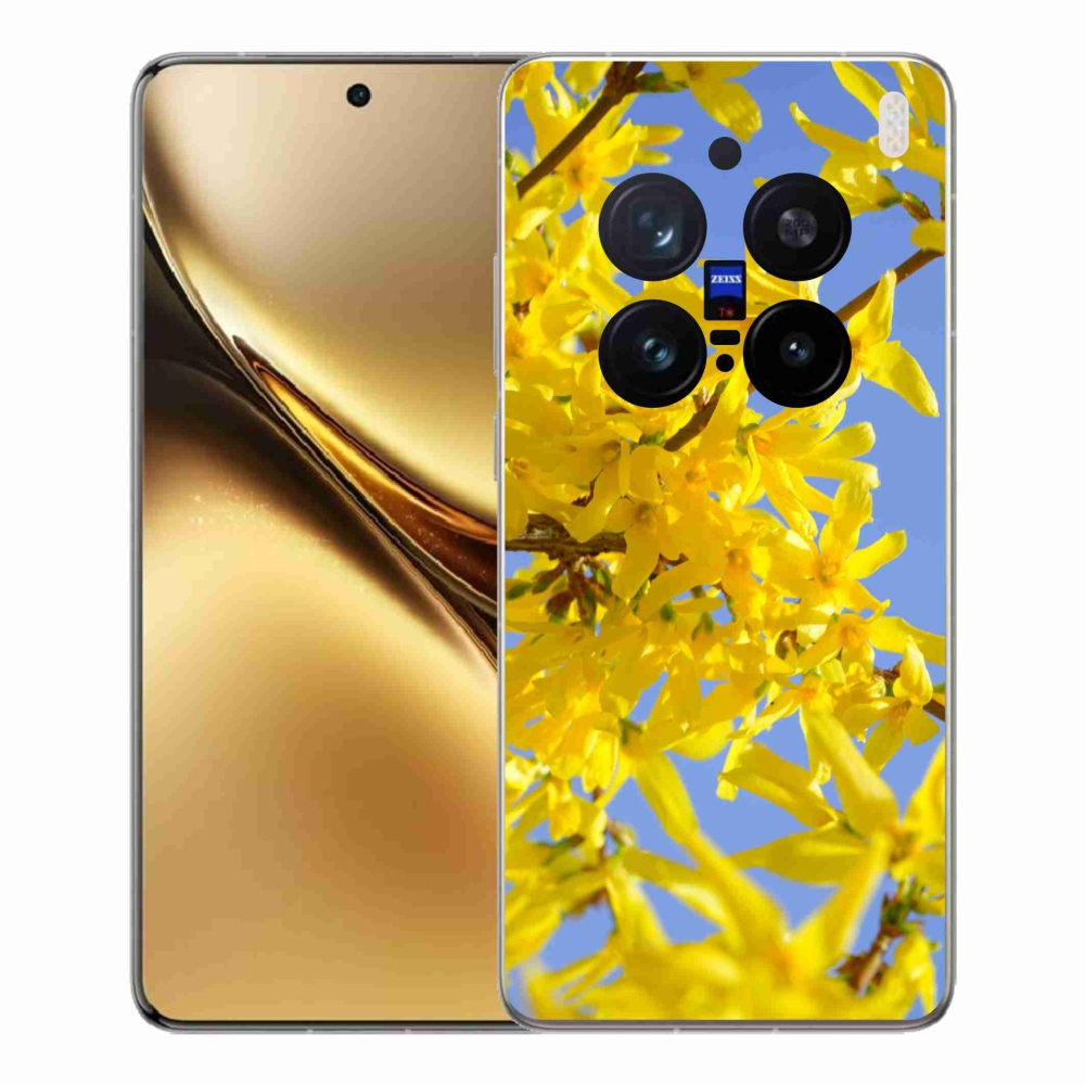 Zselés borítás mmCase a Vivo X200 Pro 5G készülékhez - sárga virágok