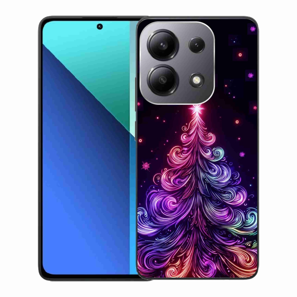 Gél borítás mmCase a Xiaomi Redmi Note 13-hoz - neon karácsonyfa 1