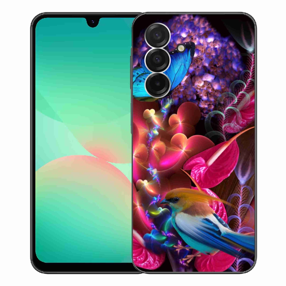 Gél borítás mmCase Samsung Galaxy A26 5G - színes virágokhoz