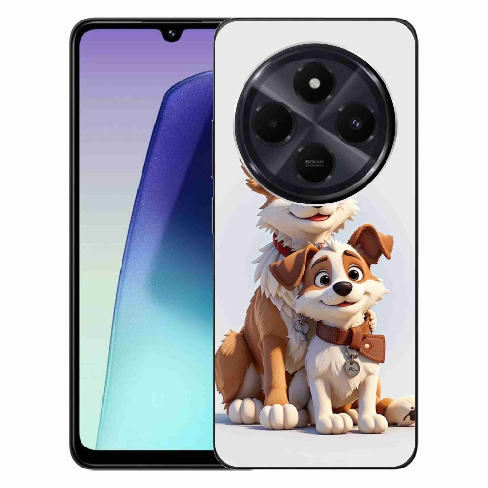 Gél borítás mmCase a Xiaomi Redmi 14C/Poco C75-hez - rajz kutyáknak