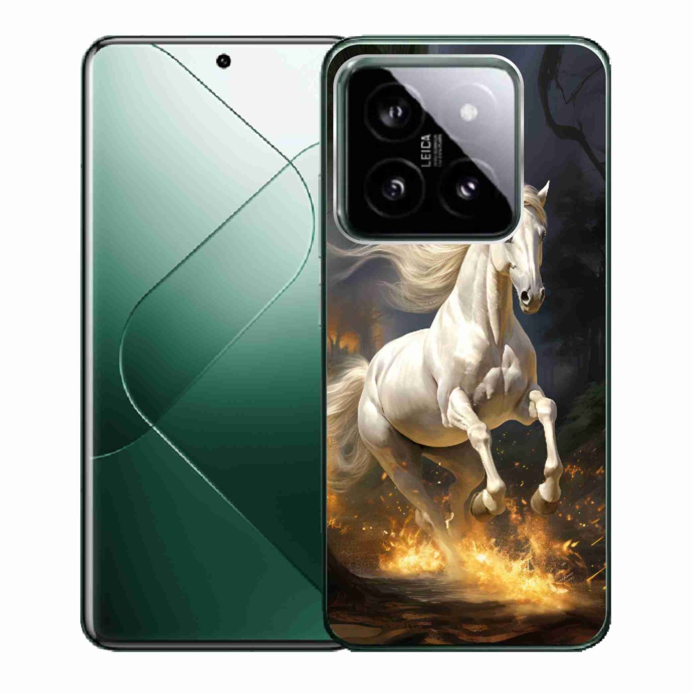 Gél borítás mmCase a Xiaomi 14 - fehér ló 2